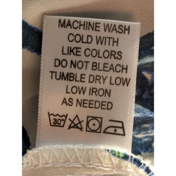 Girl Soul Dress Women's 3X Abstract Blue White Print Western Fit & Flare Midi - Picture 9 of 12